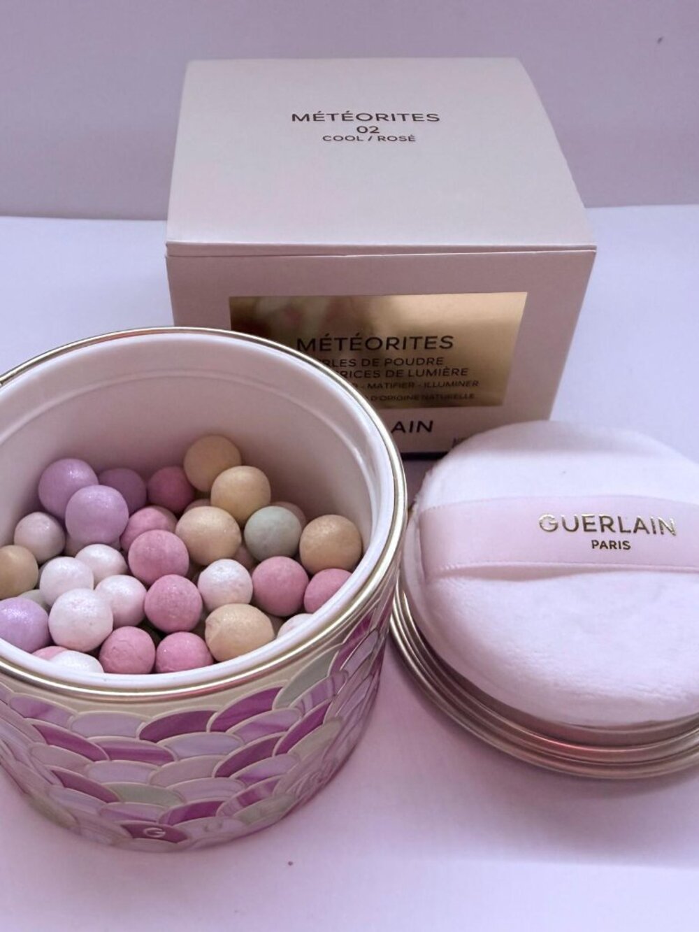 GUERLAIN Meteorites Setting & Finishing Pearls of Powder Color: 02 COOL/ROSE